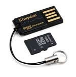 Kingston USB microSD Reader, 2GB microSD (MRG2+SDC/2GB)